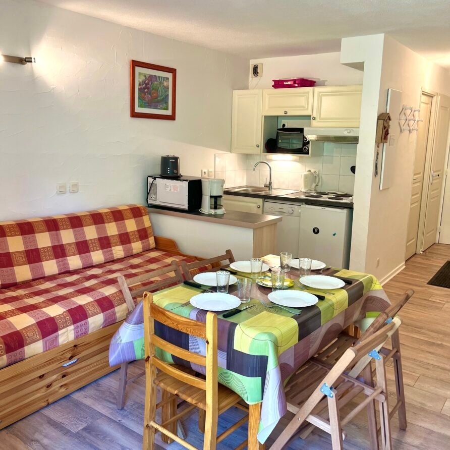 Appartement 4/6 personnes au pied des pistes – OURS BLANC 301